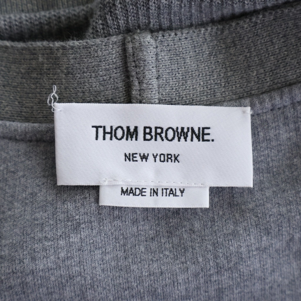 THOM BROWNE(トムブラウン) 4BAR コットン ニット Vネック カーディガン グレー MJT513A-J0191-055 レディース
