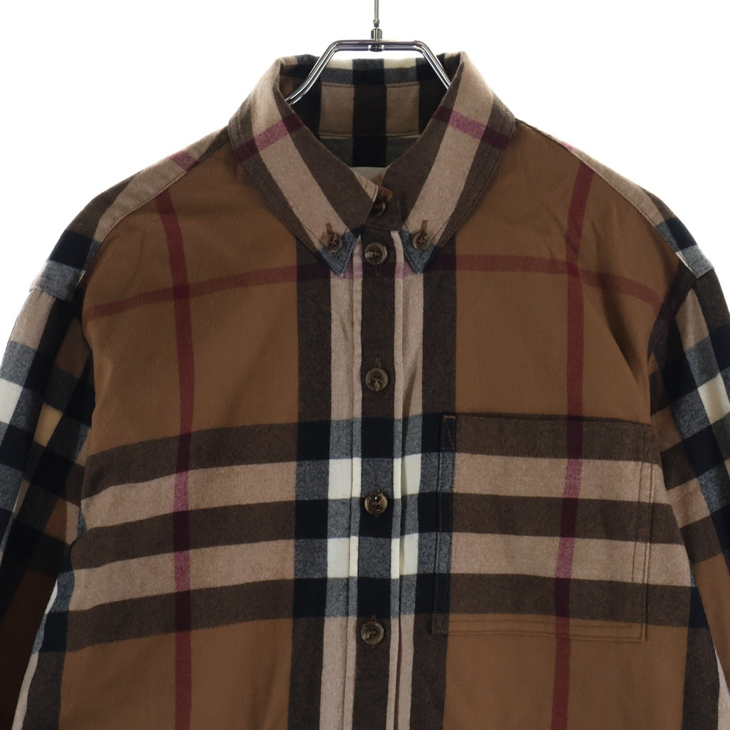 BURBERRY(バーバリー) ウールノヴァチェック 長袖シャツ ブラウン レディース 8046715