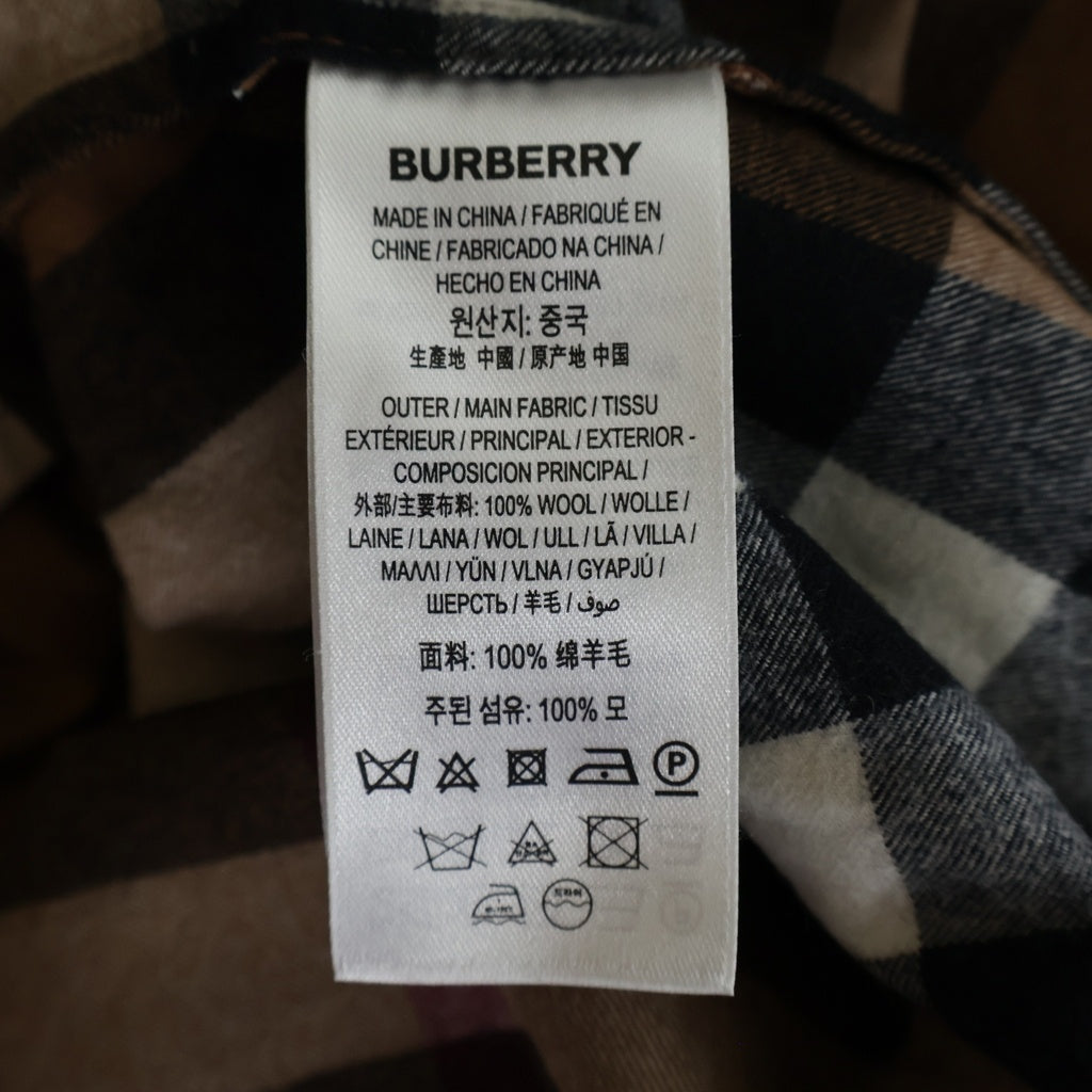 BURBERRY(バーバリー) ウールノヴァチェック 長袖シャツ ブラウン レディース 8046715