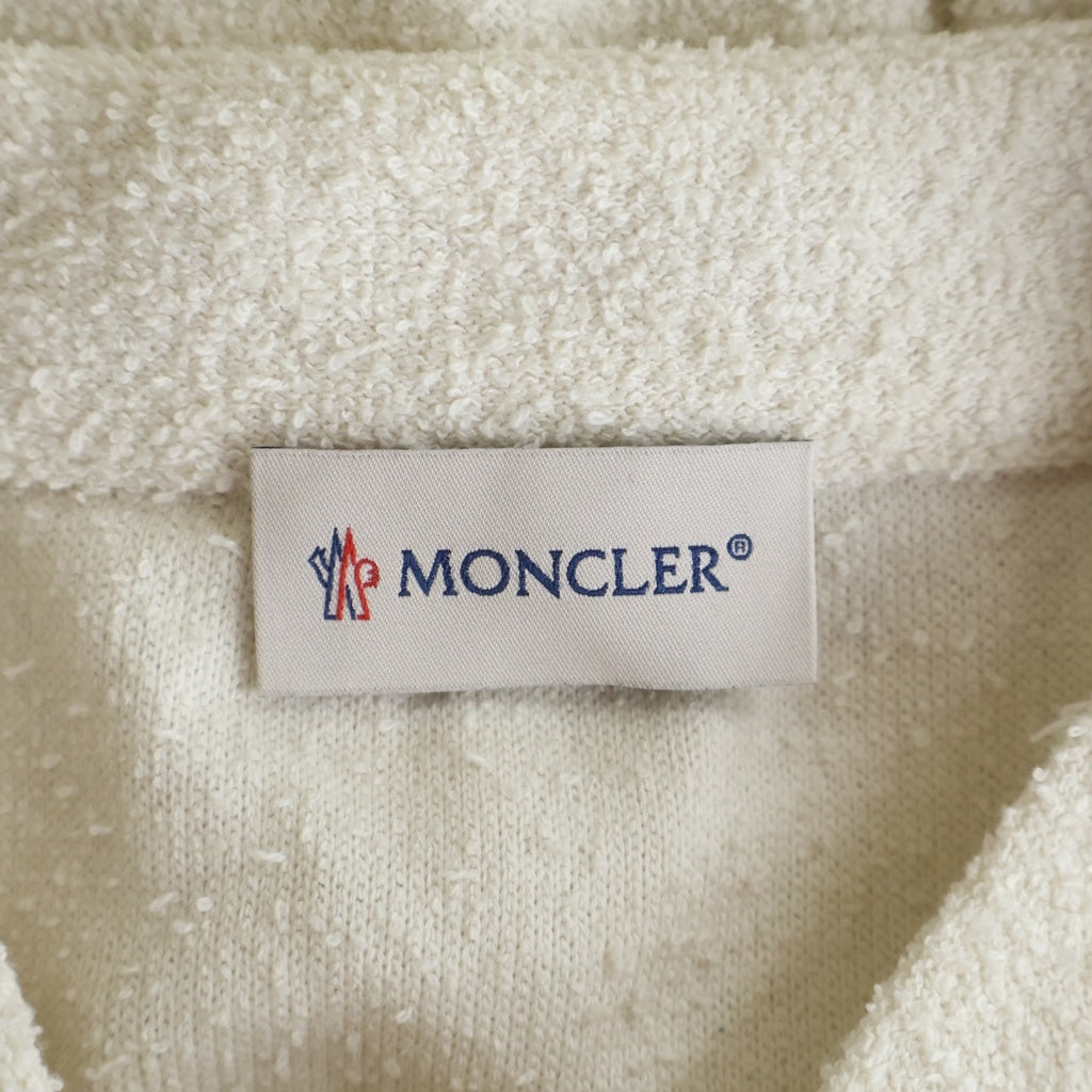 MONCLER(モンクレール) 26SS Boucle Nylon Jacket ブークレ ナイロン ジャケット ジップアップ パーカー ホワイト レディース L10938G00026