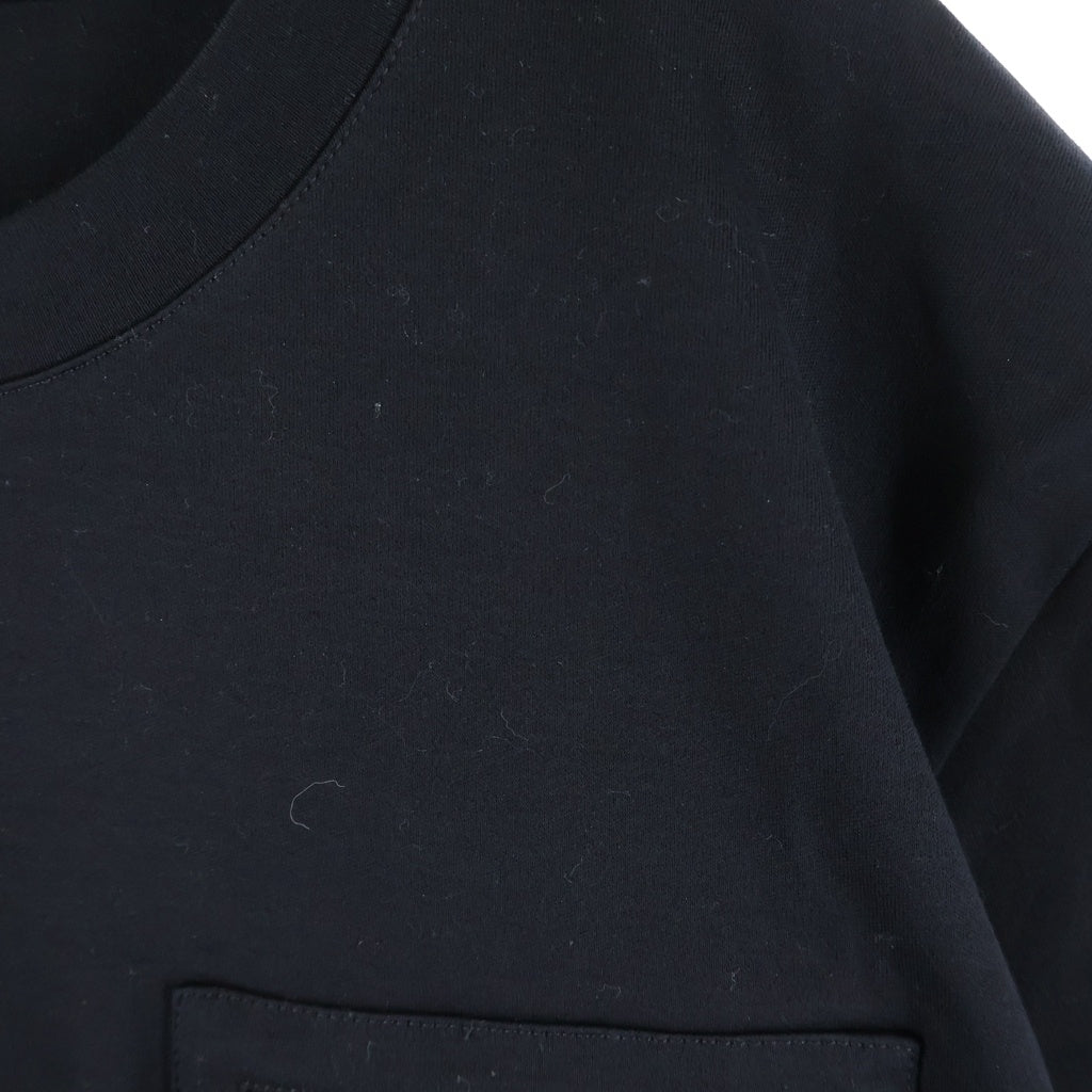 FENDI(フェンディ) 25AW フロントロゴポケット クルーネック 半袖 Tシャツ カットソー ブラック FY0936-ARYR