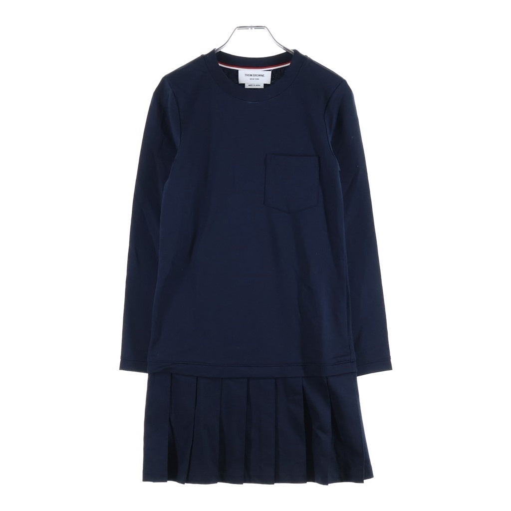 THOM BROWNE(トムブラウン) ポケット ワンピース ドレス レディース ネイビー FJD064A-06840415