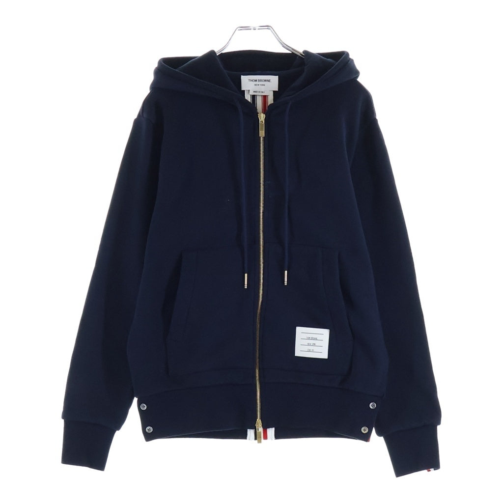 THOM BROWNE(トムブラウン) クラシック ジップアップ スウェットパーカー ネイビー レディース MJT153A-03377-415