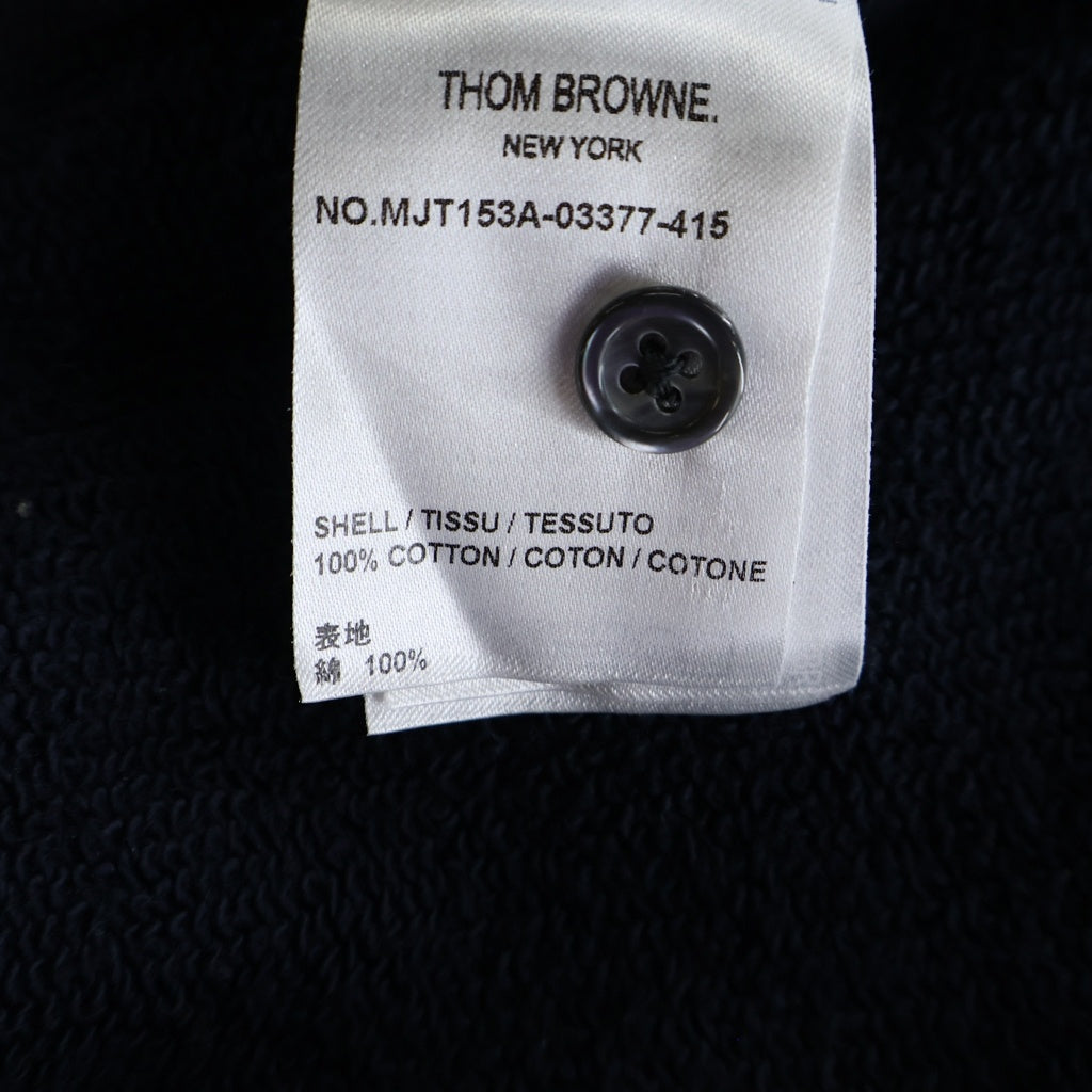 THOM BROWNE(トムブラウン) クラシック ジップアップ スウェットパーカー ネイビー レディース MJT153A-03377-415