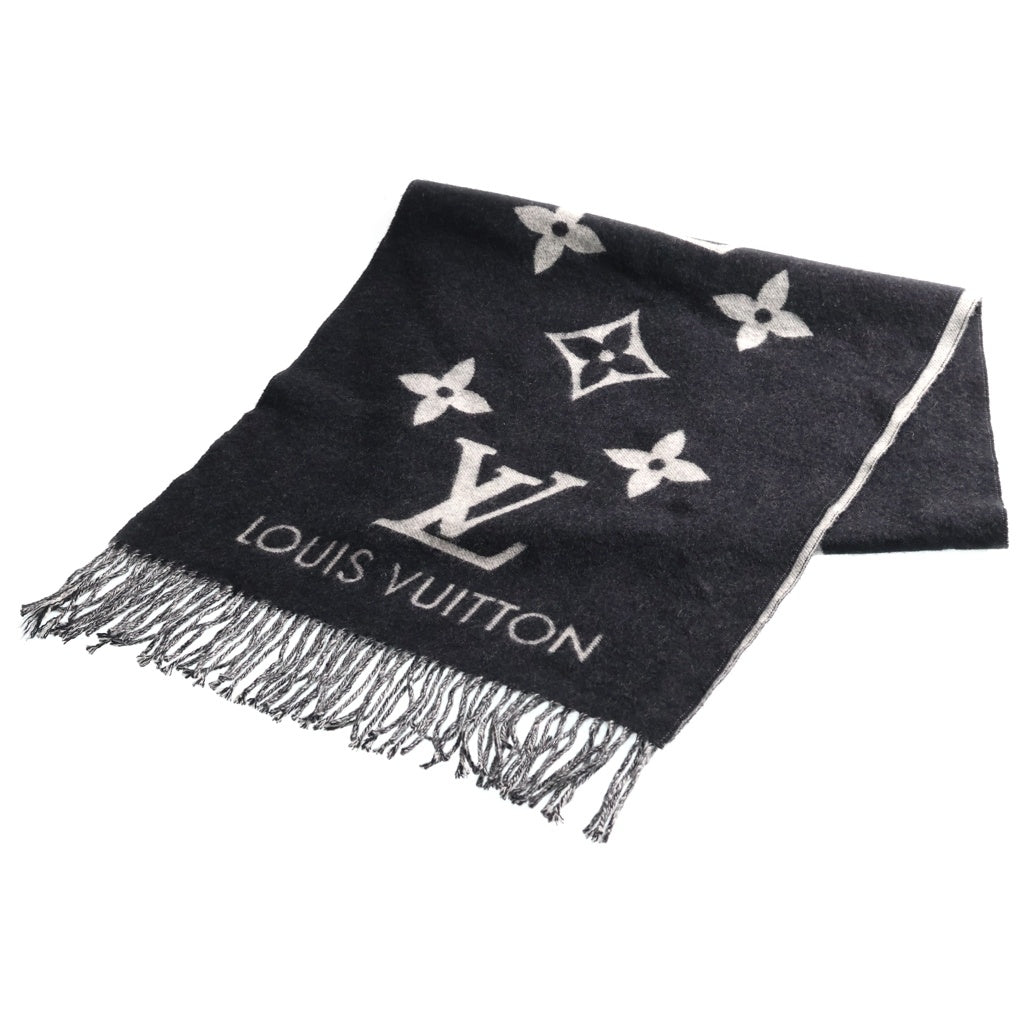 LOUIS VUITTON(ルイヴィトン) エシャルプ レイキャビック ノワール カシミヤ ブラック M71040