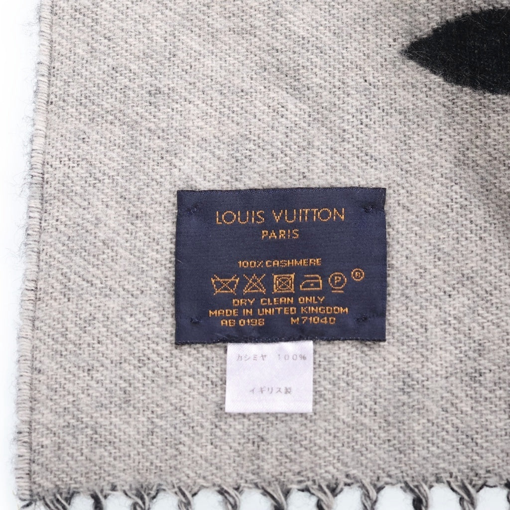 LOUIS VUITTON(ルイヴィトン) エシャルプ レイキャビック ノワール カシミヤ ブラック M71040