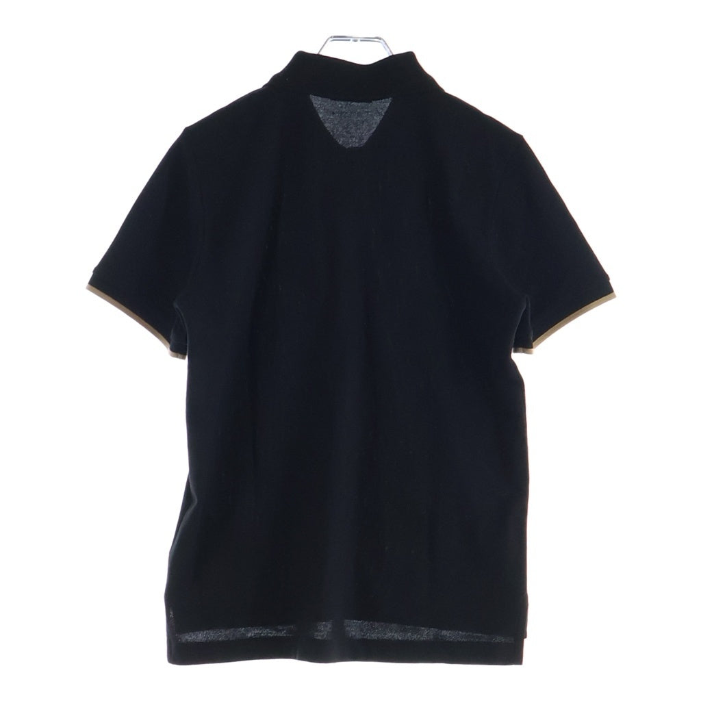MONCLER(モンクレール) 25SS ワッペンロゴ コットン 半袖ポロシャツ ブラック レディース K10938A00001