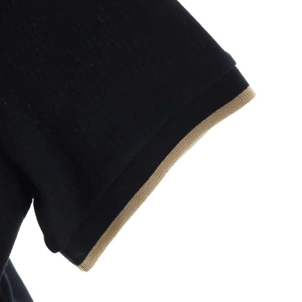 MONCLER(モンクレール) 25SS ワッペンロゴ コットン 半袖ポロシャツ ブラック レディース K10938A00001