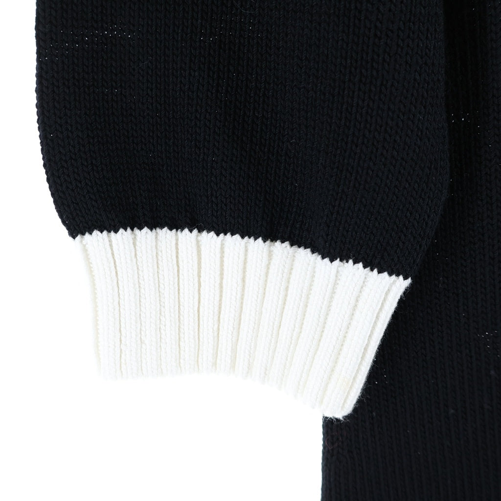 PRADA(プラダ) Logo Embroidery Knit Dress ロゴ刺繍 ニットドレス ワンピース レディース ブラック 23955 S231 1Z05