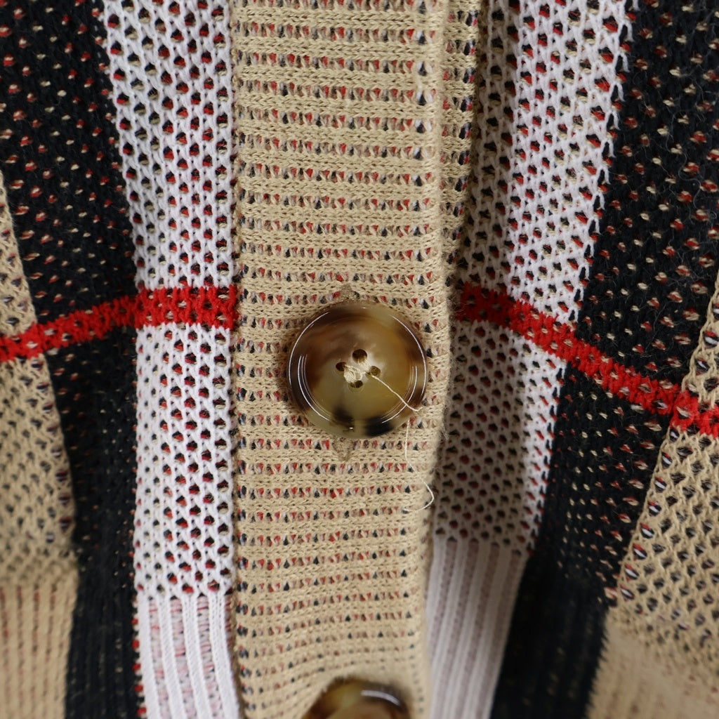BURBERRY(バーバリー) ノヴァチェック ニット カーディガン ブラウン 8070353 レディース