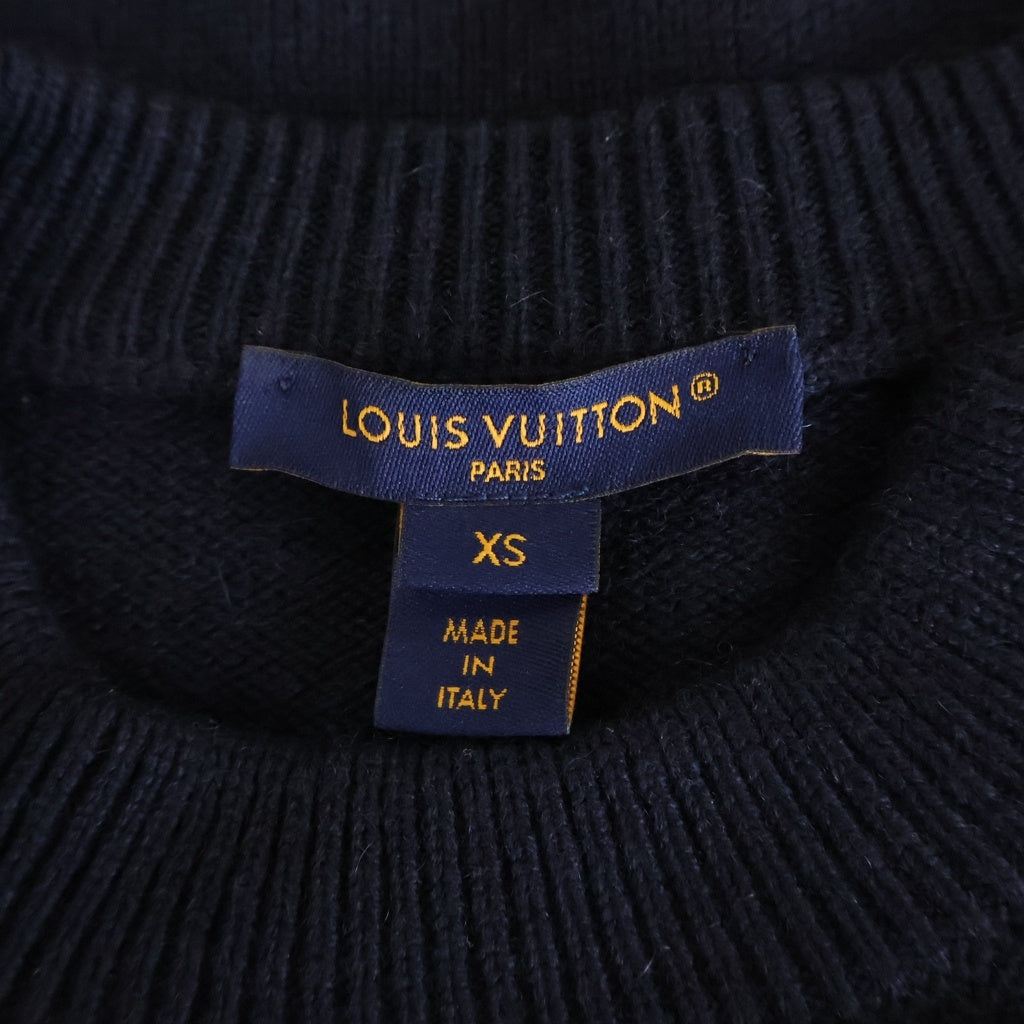 LOUIS VUITTON(ルイヴィトン) 24SS ショルダーチェーンジップ カシミア ニットセーター レディース ネイビー RW241WW FZ3 FQKL14