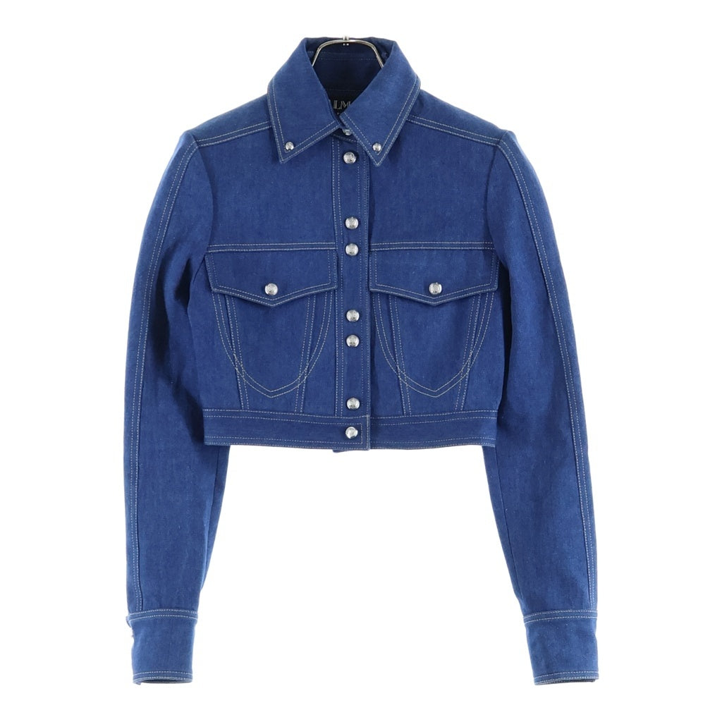 BALMAIN(バルマン) ショート丈 デニムジャケット レディース インディゴ