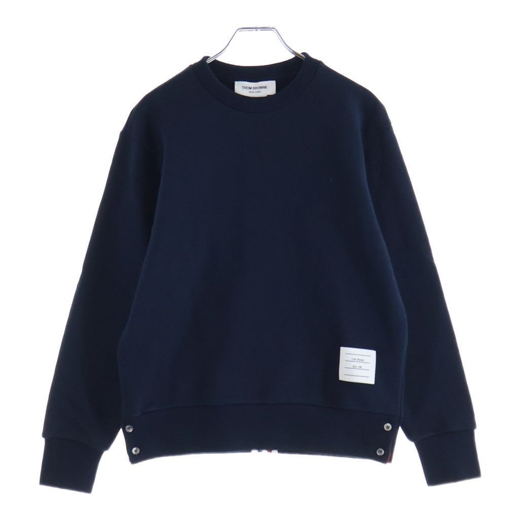 THOM BROWNE(トムブラウン) クラシックバックストライプ ループバック クルーネック スウェットトレーナー ネイビー FJT070A-03377-415 レディース