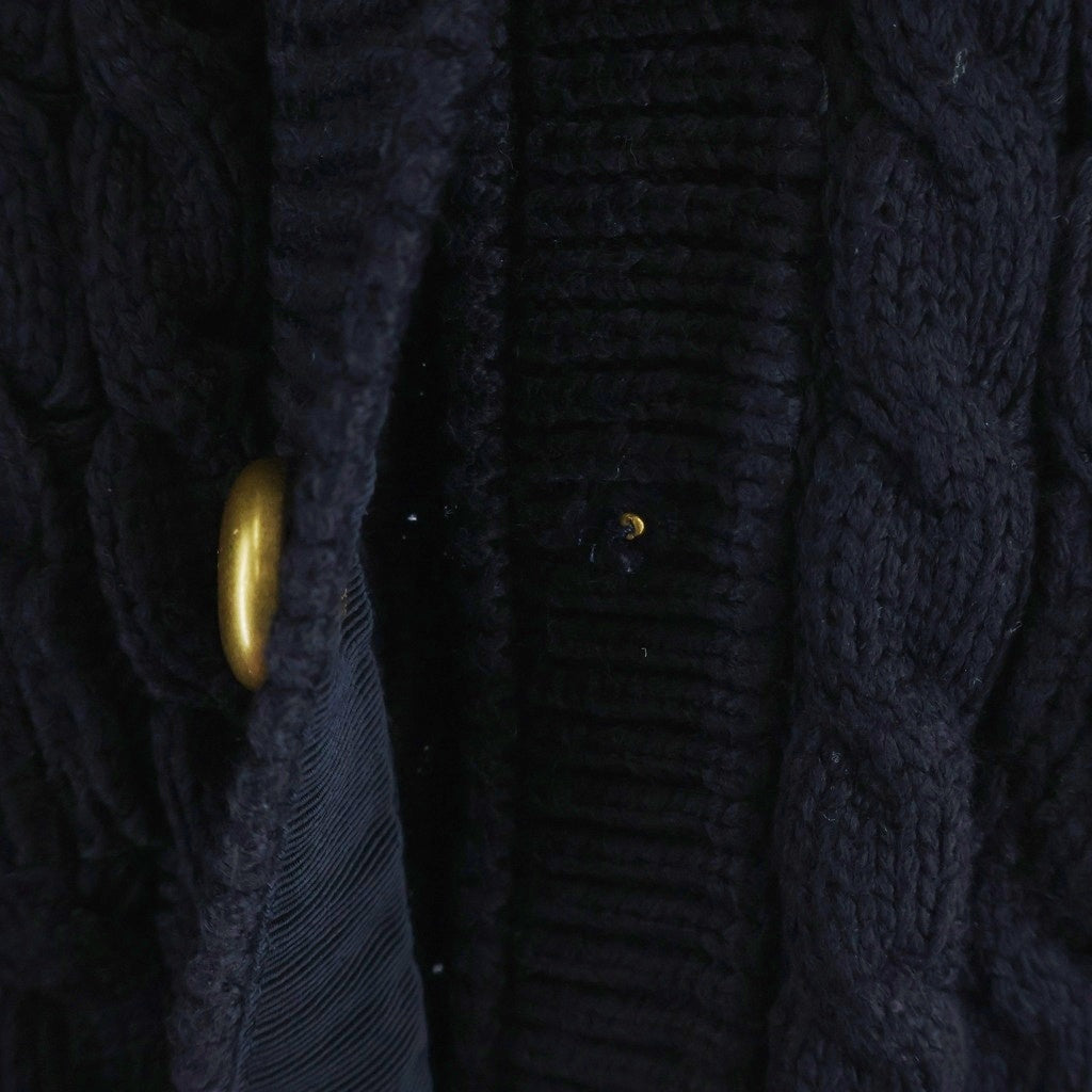 MONCLER(モンクレール) 25AW コットンブレンド ニット カーディガン ブラック レディース K20939B00004