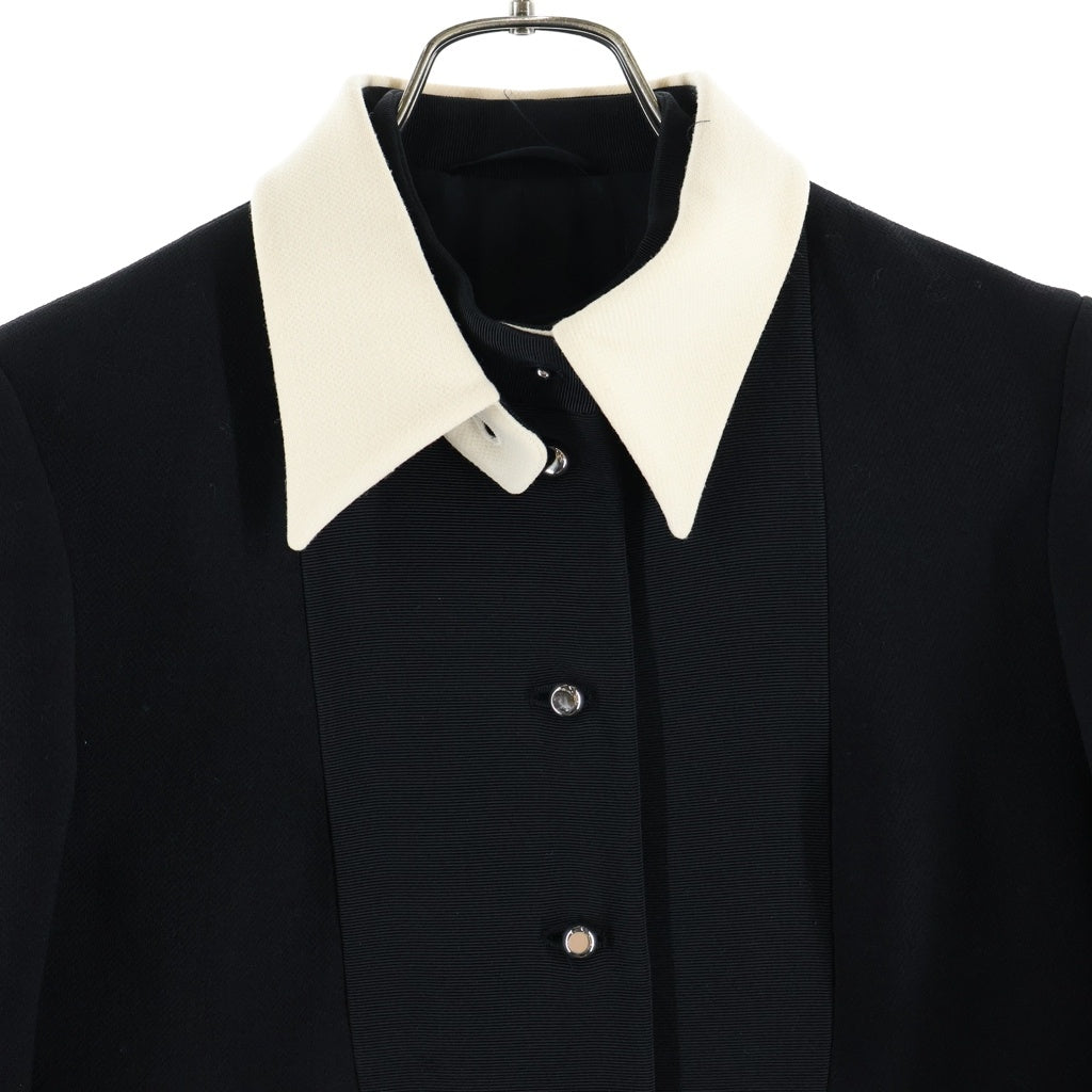 PRADA(プラダ) フロントビブ ウールコート レディース ブラック P646E S162 1JWB