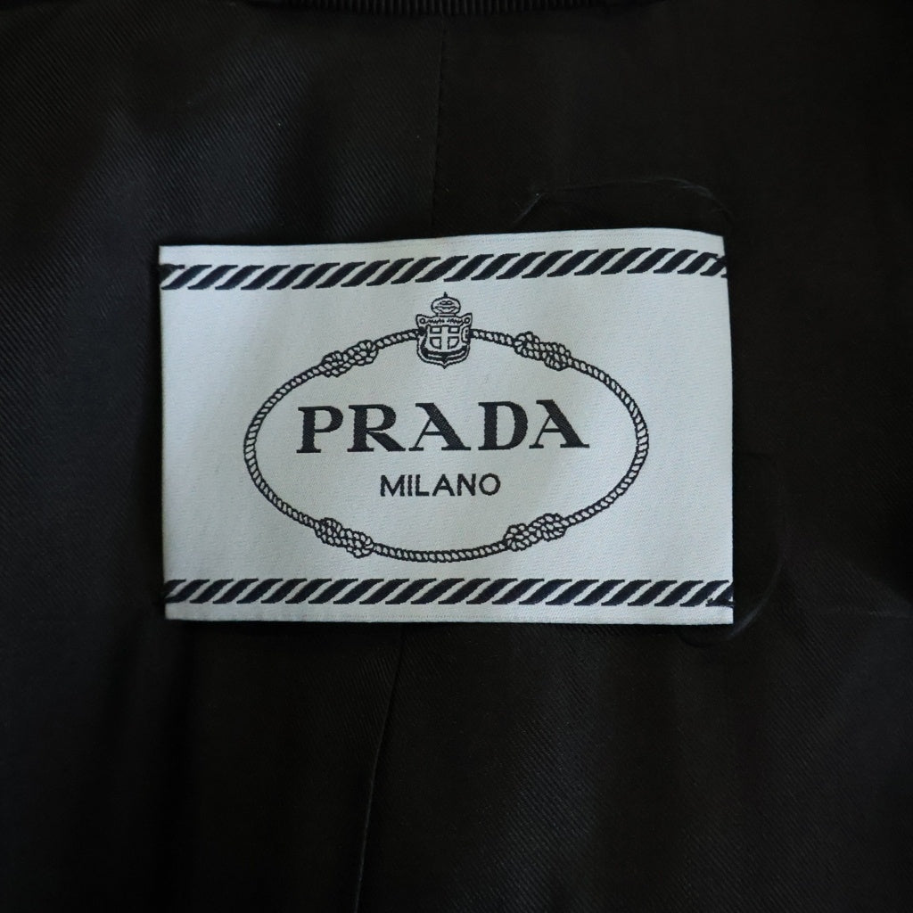PRADA(プラダ) フロントビブ ウールコート レディース ブラック P646E S162 1JWB
