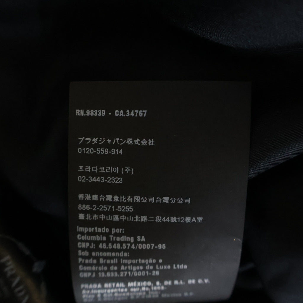 PRADA(プラダ) フロントビブ ウールコート レディース ブラック P646E S162 1JWB