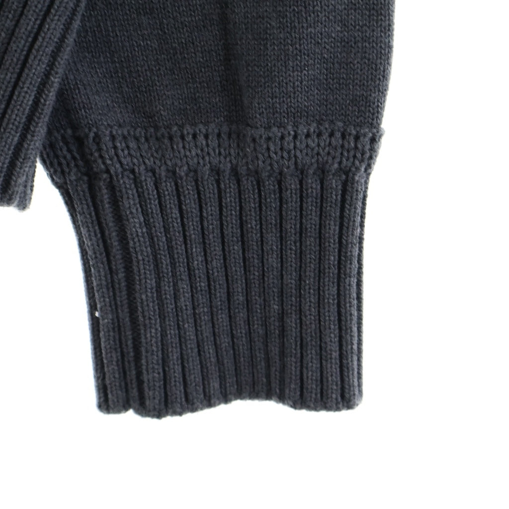 MONCLER(モンクレール) 25AW ストライプスリーブ ロゴ コットン ニット セーター グレー K20919C00009 レディース