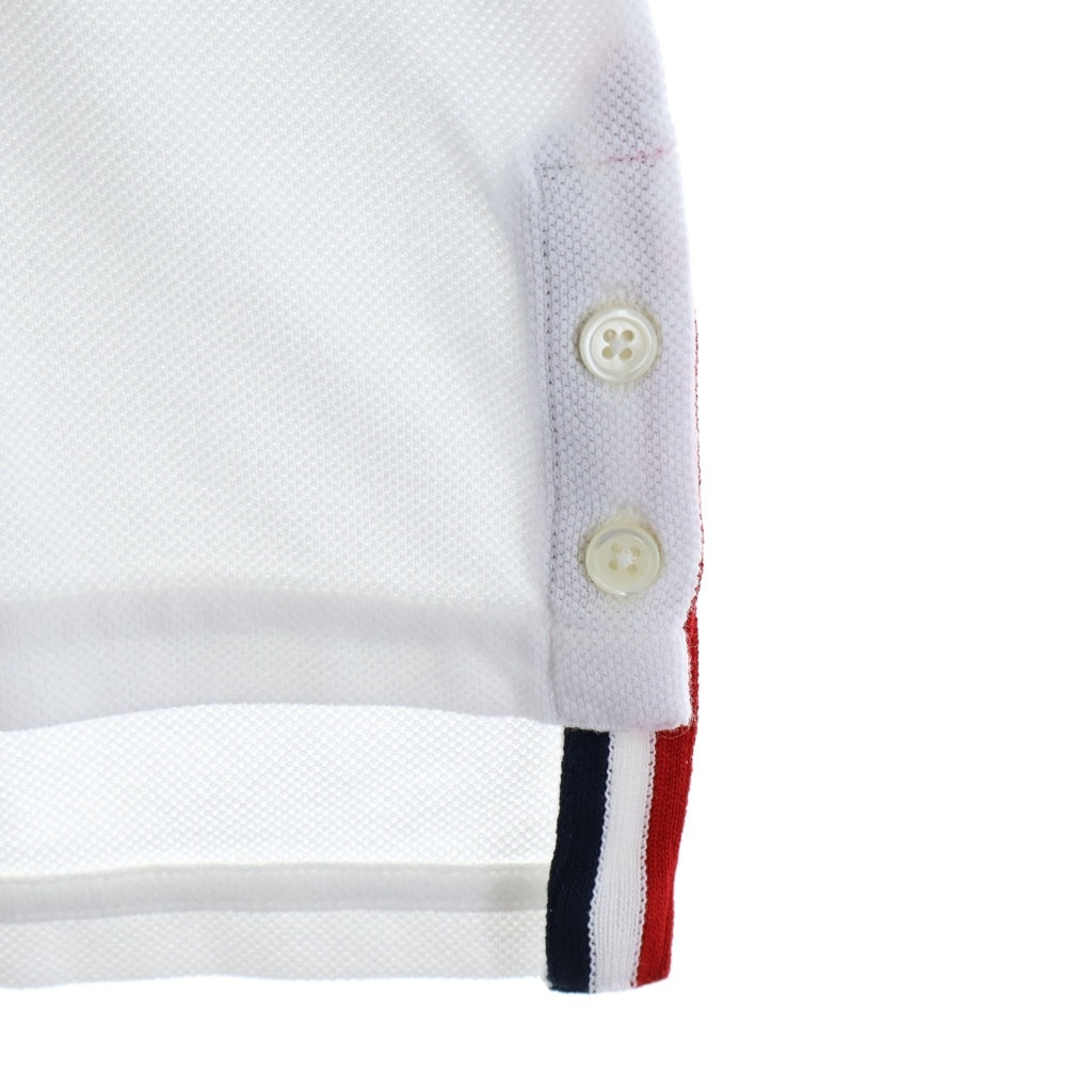 THOM BROWNE(トムブラウン) バックストライプ クラシックコットンピケ クルーネック 半袖Tシャツ カットソー ホワイト レディース FJS013A-00050100