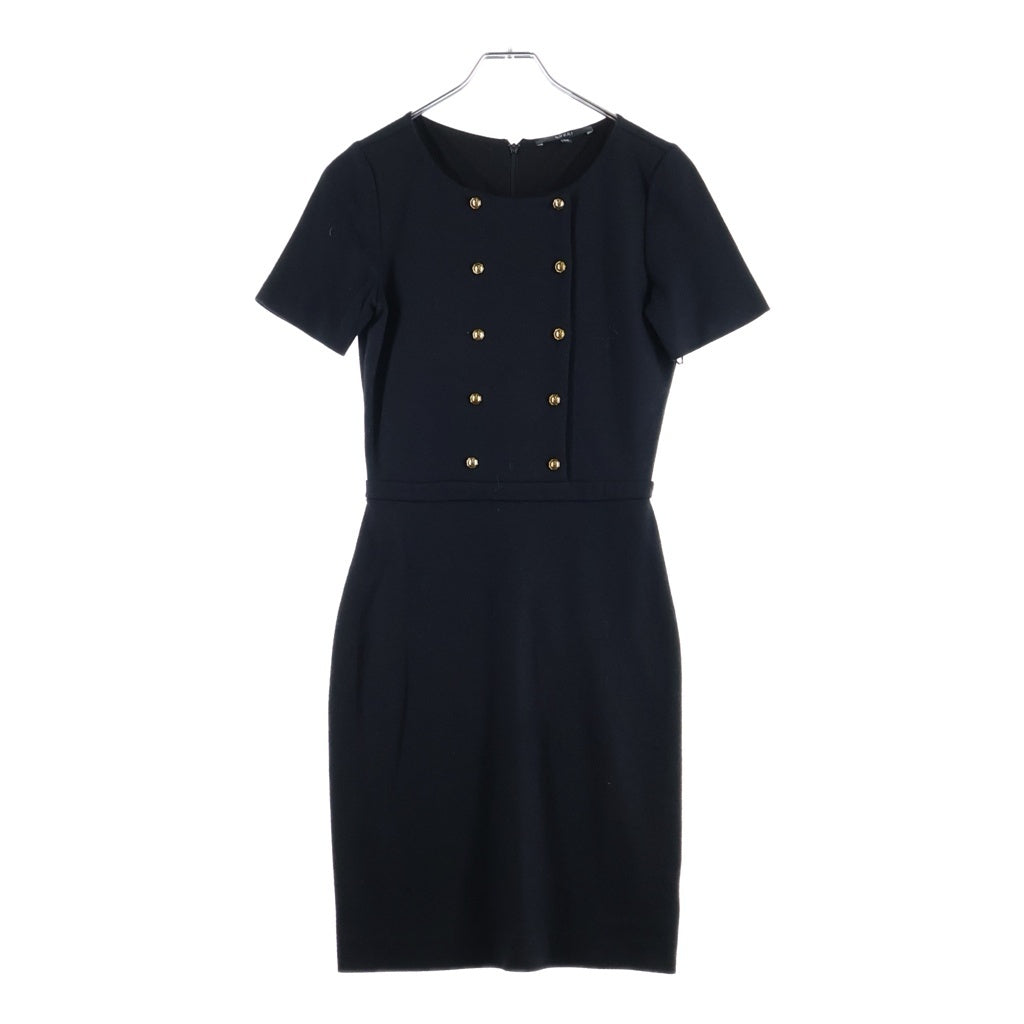 GUCCI(グッチ) Wool Dress 金ボタン ウールドレス ワンピース ブラック 310717 X1219 レディース