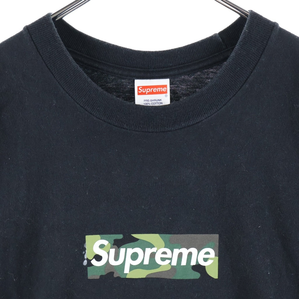SUPREME(シュプリーム) 23AW Box Logo Tee カモフラ 迷彩 ボックスロゴ 半袖Tシャツ カットソー ブラック