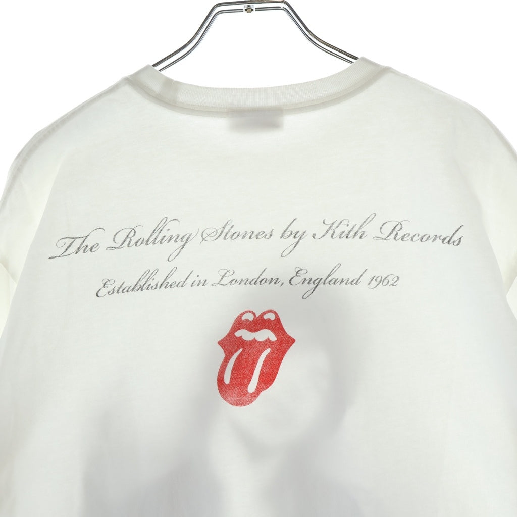 KITH(キス) ×The Rolling Stones Mick Photo Vintage Tee ローリングストーンズ ミック フォト ヴィンテージ Tシャツ ホワイト KHM033204