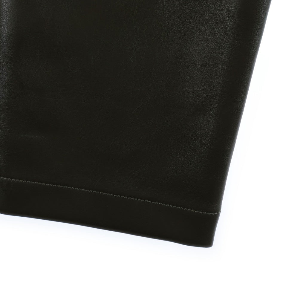 DIESEL(ディーゼル) P-CIRSIUM フェイクレザー スリム ストレート ロングパンツ ブラウン レディース A08583