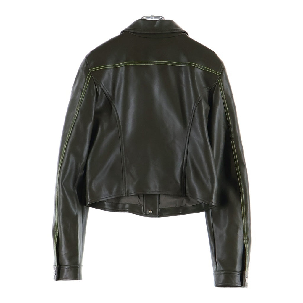 DIESEL(ディーゼル) G-CALLE フェイクレザー トラッカージャケット ブラウン レディース A08794