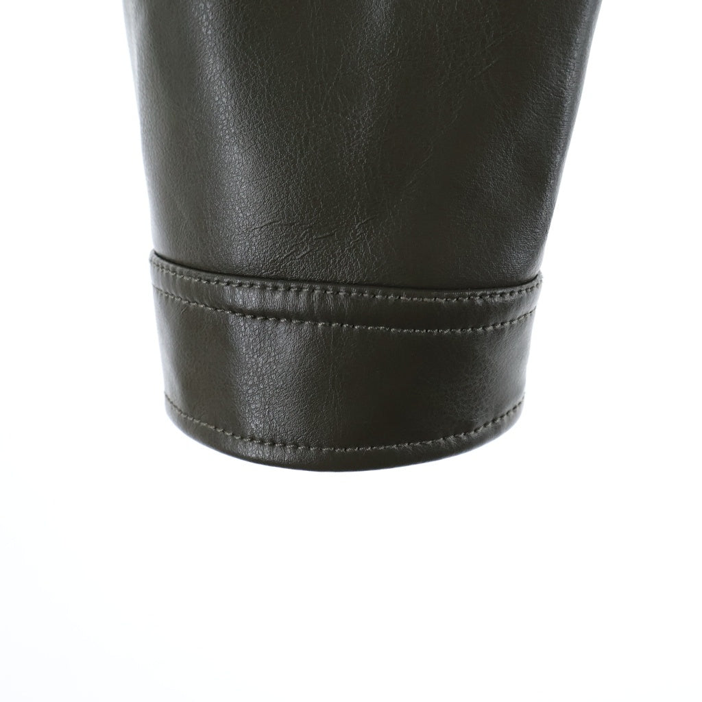 DIESEL(ディーゼル) G-CALLE フェイクレザー トラッカージャケット ブラウン レディース A08794