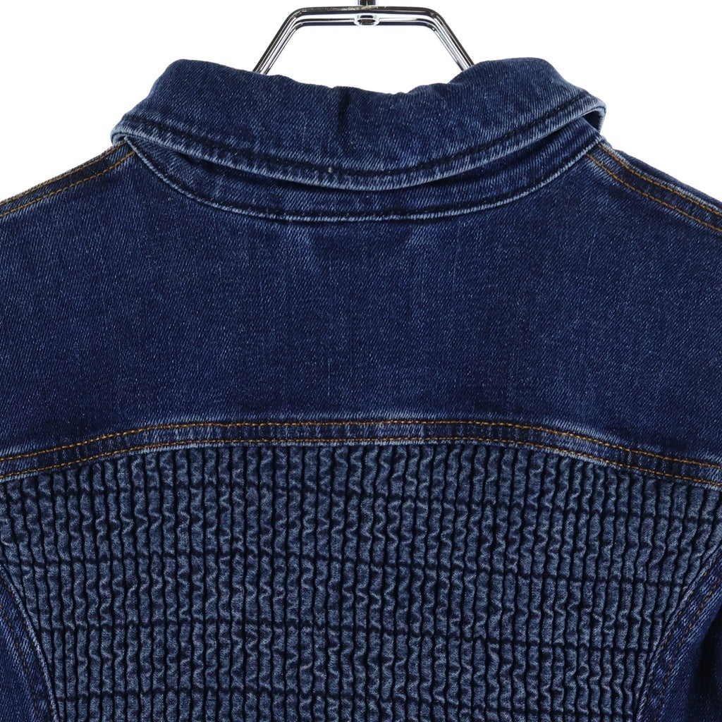 DIESEL(ディーゼル) DE-TERMINATE-FS フルジップアップ デニム ノースリーブ ドレス/ワンピース インディゴ A03729 レディース A05937