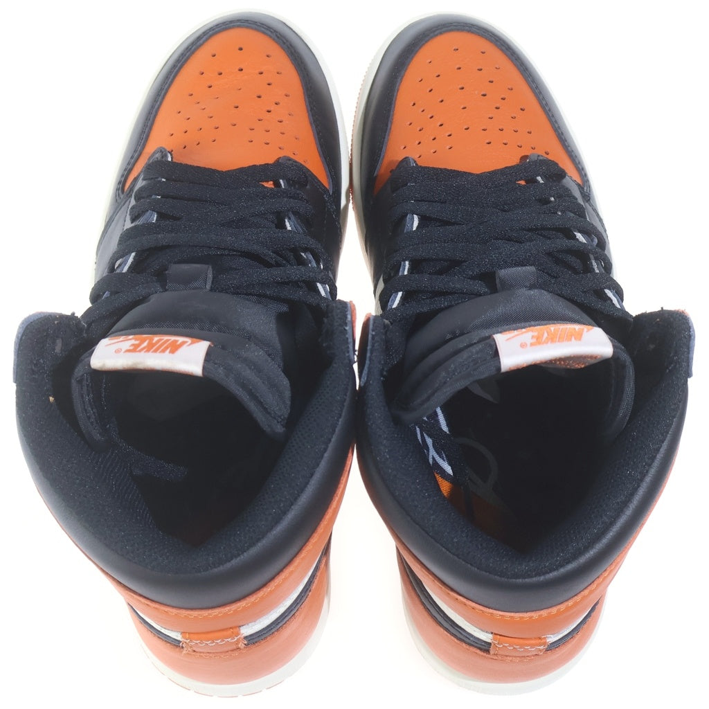 NIKE(ナイキ) AIR JORDAN RETRO HIGH Shattered Backboard 2025 エア ジョーダン 1 レトロ シャッタード バックボード ハイカットスニーカー オレンジ US9/27cm DZ5485-008