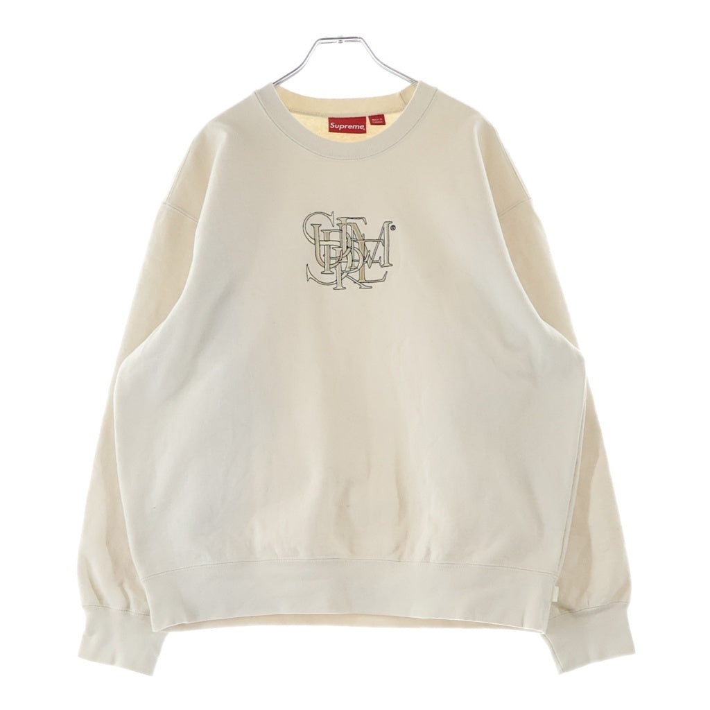 SUPREME(シュプリーム) 22SS Overlap Crewneck オーバーラップクルーネックスウェットトレーナー ホワイト