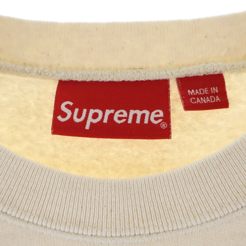 SUPREME(シュプリーム) 22SS Overlap Crewneck オーバーラップクルーネックスウェットトレーナー ホワイト