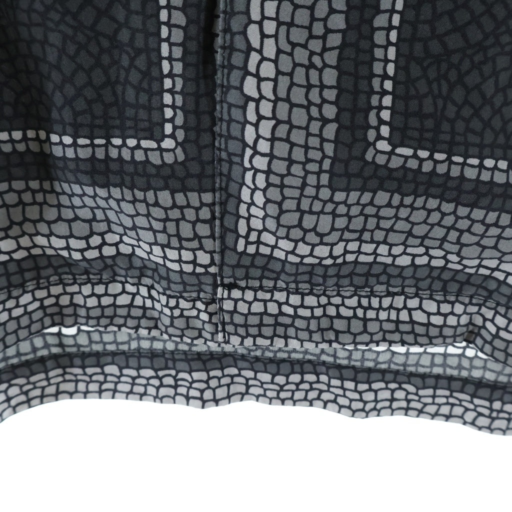 SUPREME(シュプリーム) 20SS Mosaic Silk S/S Shirt モザイク シルク 半袖シャツ ブラック
