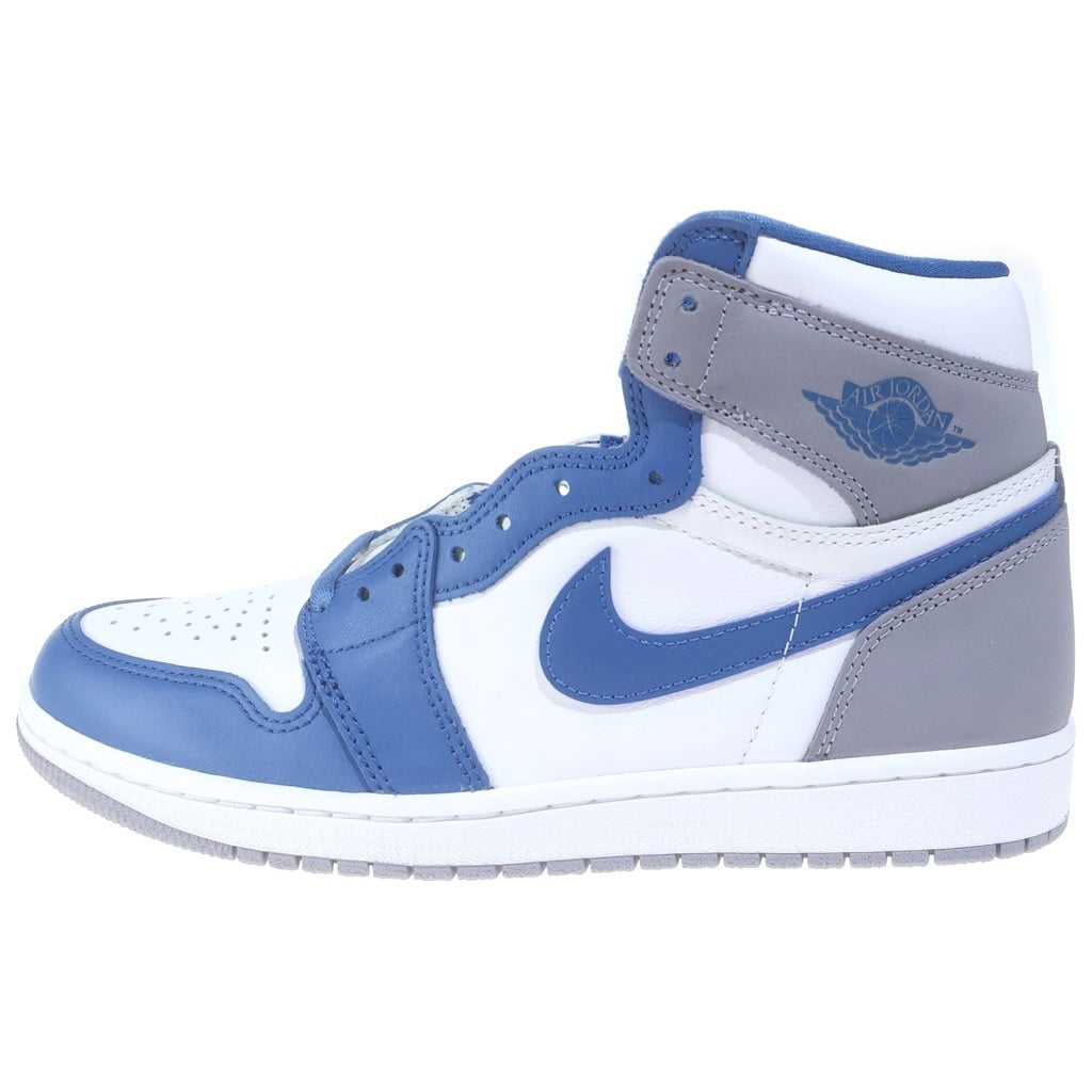 NIKE(ナイキ) AIR JORDAN 1 HIGH OG TRUE BLUE DZ5485-410 エアジョーダン1 トゥルーブルー ハイカットスニーカー ホワイト/ブルー US8.5/26.5cm