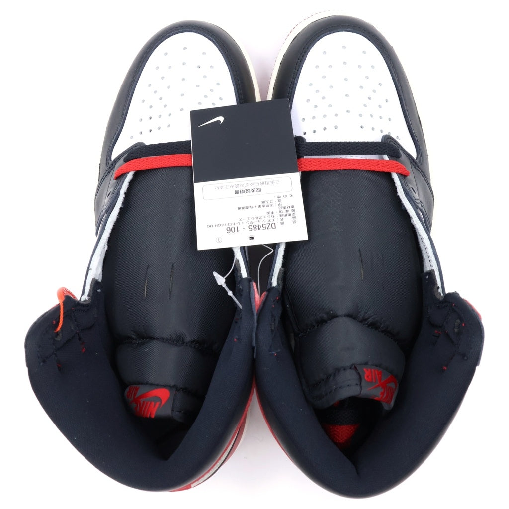 NIKE(ナイキ) AIR JORDAN 1 RETRO HIGH OG BLACK TOE REIMAGINED DZ5485-106 エアジョーダン1 ハイカットスニーカー US8.5/26.5cm