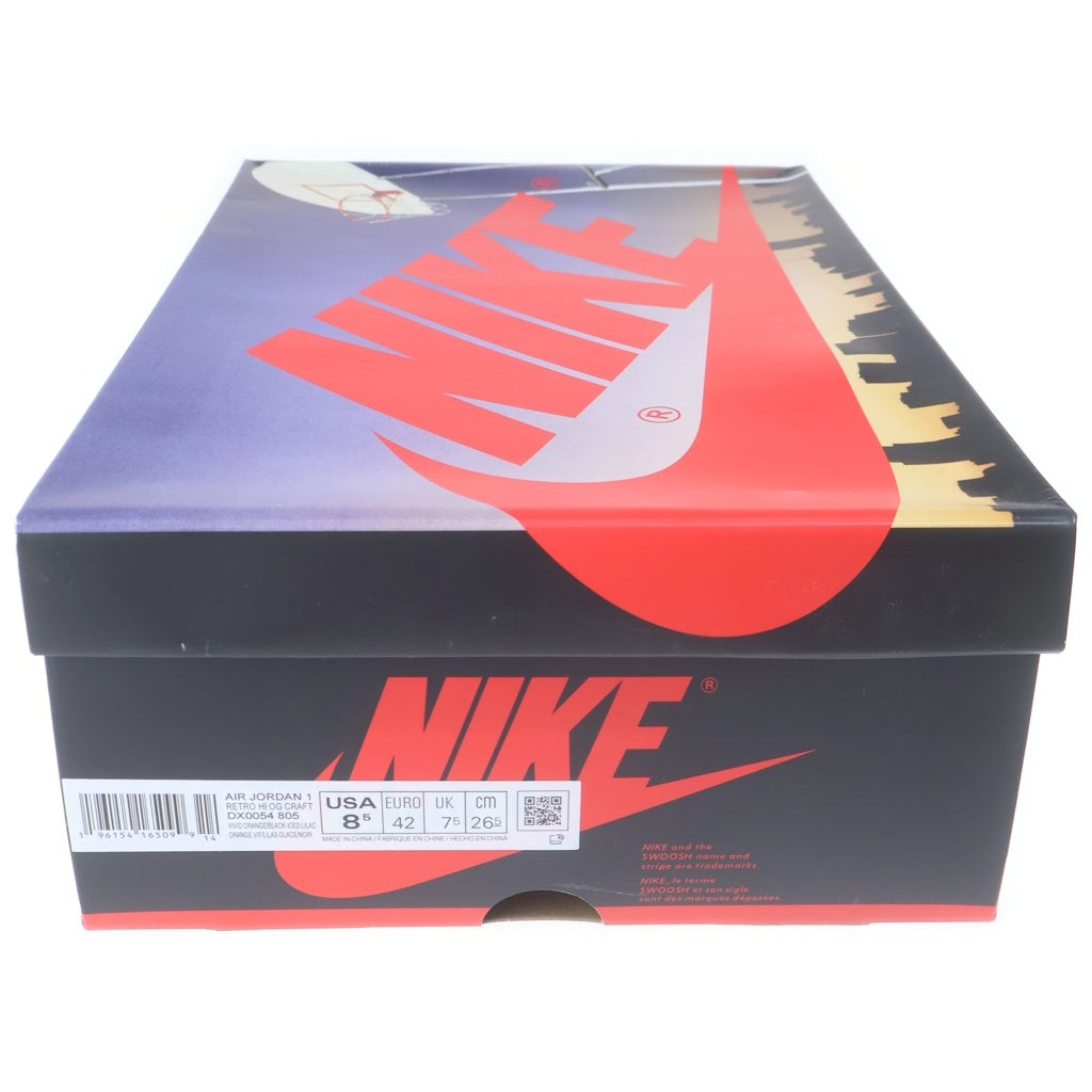 NIKE(ナイキ) AIR JORDAN 1 RETRO HI OG CRAFT DX0054-805 エアジョーダン1 レトロ クラフト ハイカット スニーカー マルチカラー US8.5/26.5cm