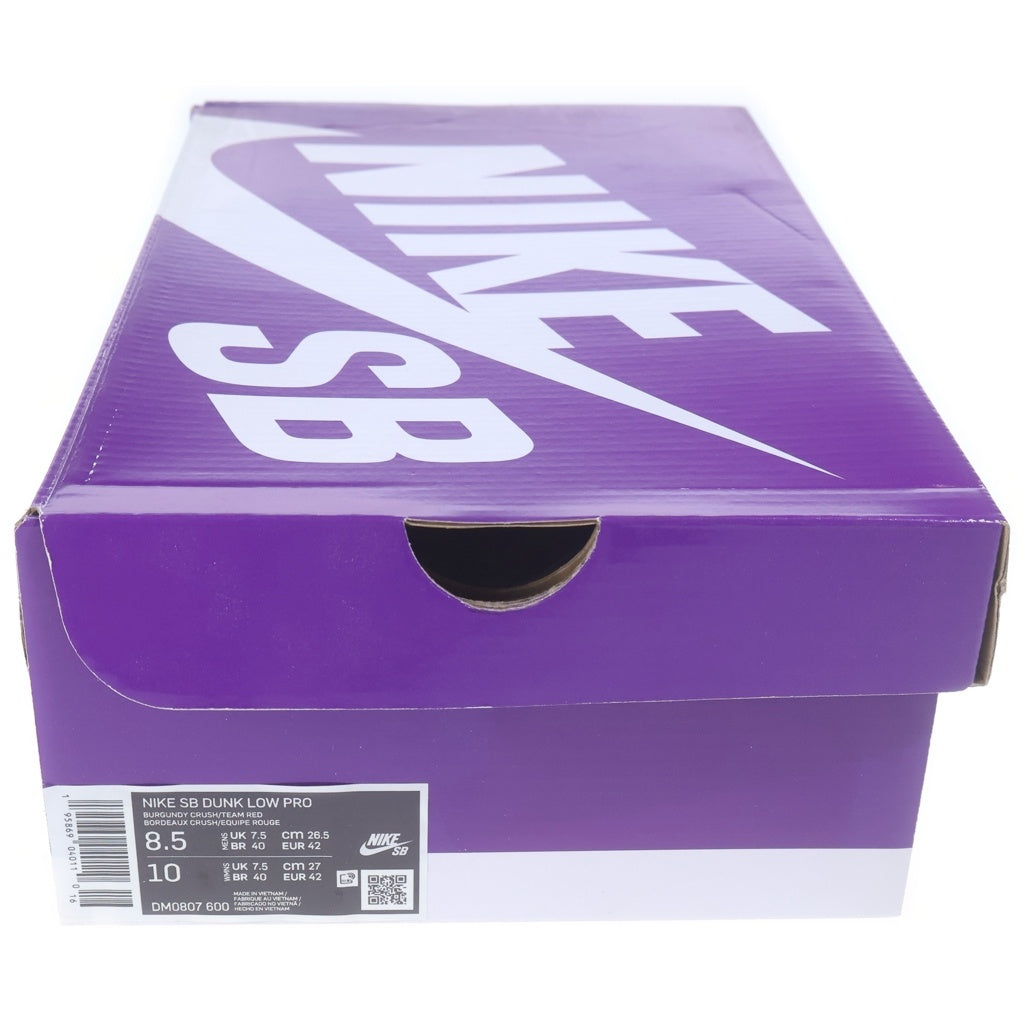 NIKE SB(ナイキエスビー) DUNK LOW CHERRY ダンク ローカットスニーカー レッド/ブラウン US8.5/26.5cm DM0807-600