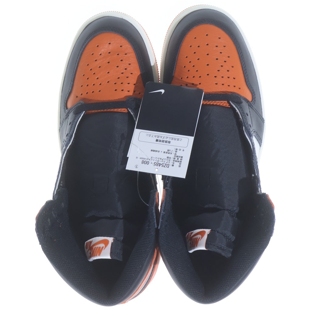 NIKE(ナイキ) AIR JORDAN 1 RETRO HIGH OG SHATTERED BACKBOARD 2025 DZ5485-008 エアジョーダン1 レトロ シャッタードバックボード ハイカットスニーカー オレンジ US8.5/26.5cm