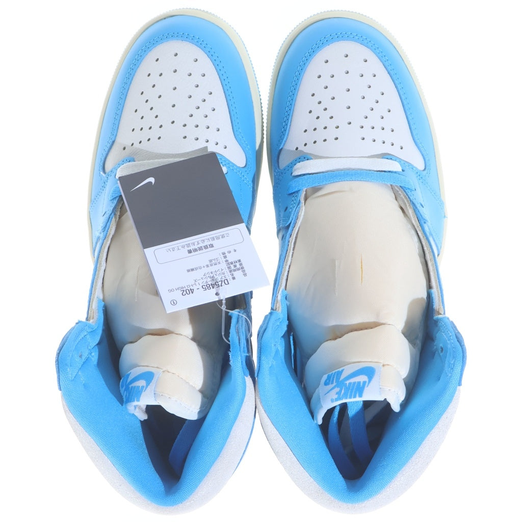 NIKE(ナイキ) AIR JORDAN 1 RETRO HIGH OG UNC REIMAGINED DZ5485-402 エアジョーダン1 レトロ リイマジンド ハイカットスニーカー ホワイト/ブルー US8.5/26.5cm