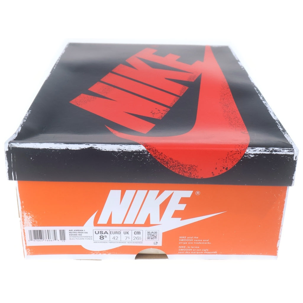 NIKE(ナイキ) AIR JORDAN 1 RETRO HIGH OG UNC REIMAGINED DZ5485-402 エアジョーダン1 レトロ リイマジンド ハイカットスニーカー ホワイト/ブルー US8.5/26.5cm