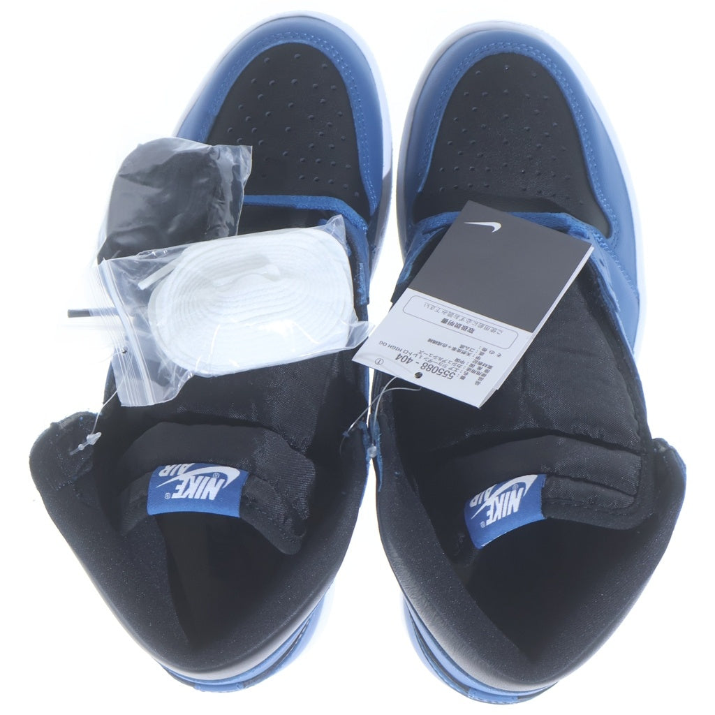 NIKE(ナイキ) AIR JORDAN 1 RETRO HIGH OG DARK MARINA BLUE 555088-404 エアジョーダン1 レトロ ダークマリーナブルー ハイカットスニーカーブラック/ブルー US8.5/26.5cm