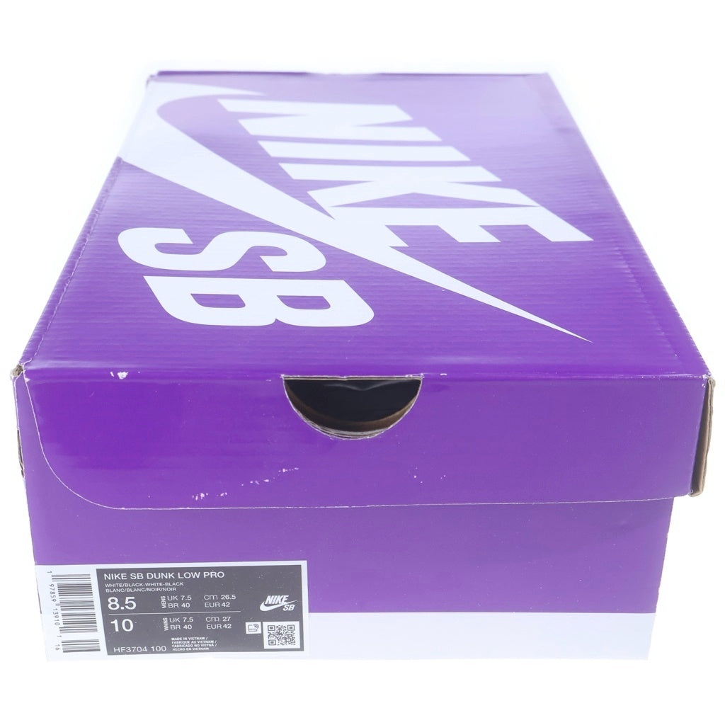 NIKE SB(ナイキエスビー) DUNK LOW PRO ダンクプロ ローカットスニーカー ブラック/ホワイト US8.5/26.5cm HF3704-100