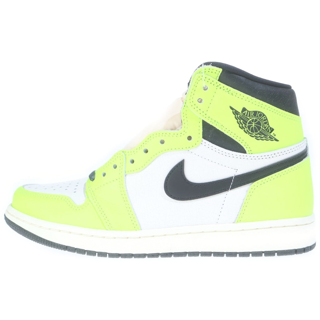 NIKE(ナイキ) AIR JORDAN 1 RETRO HIGH OG VOLT VISIONAIRE 555088-702 エアジョーダン1 レトロ ボルト ヴィジョネア ハイカットスニーカー イエロー/ホワイト US8.5/26.5cm