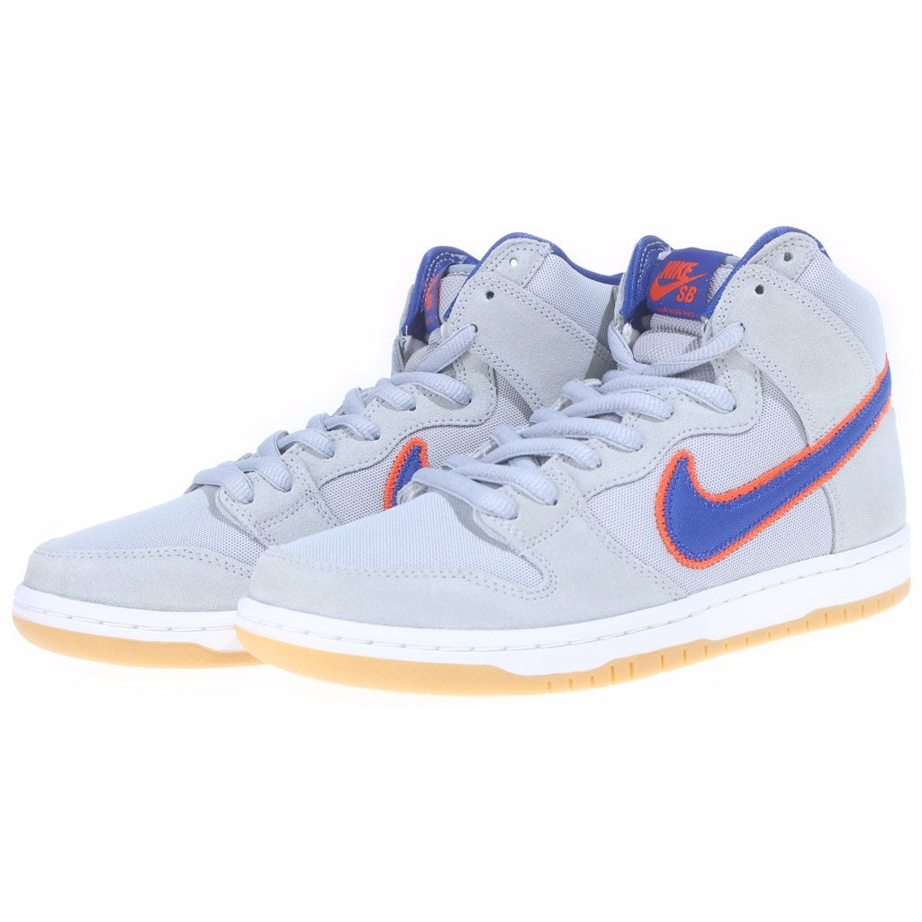 NIKE SB(ナイキエスビー) DUNK HIGH RUSH BLUE AND TEAM ORANGE NEW YORK METS DH7150-001 ニューヨークメッツ ハイカットスニーカー グレー US8.5/26.5cm