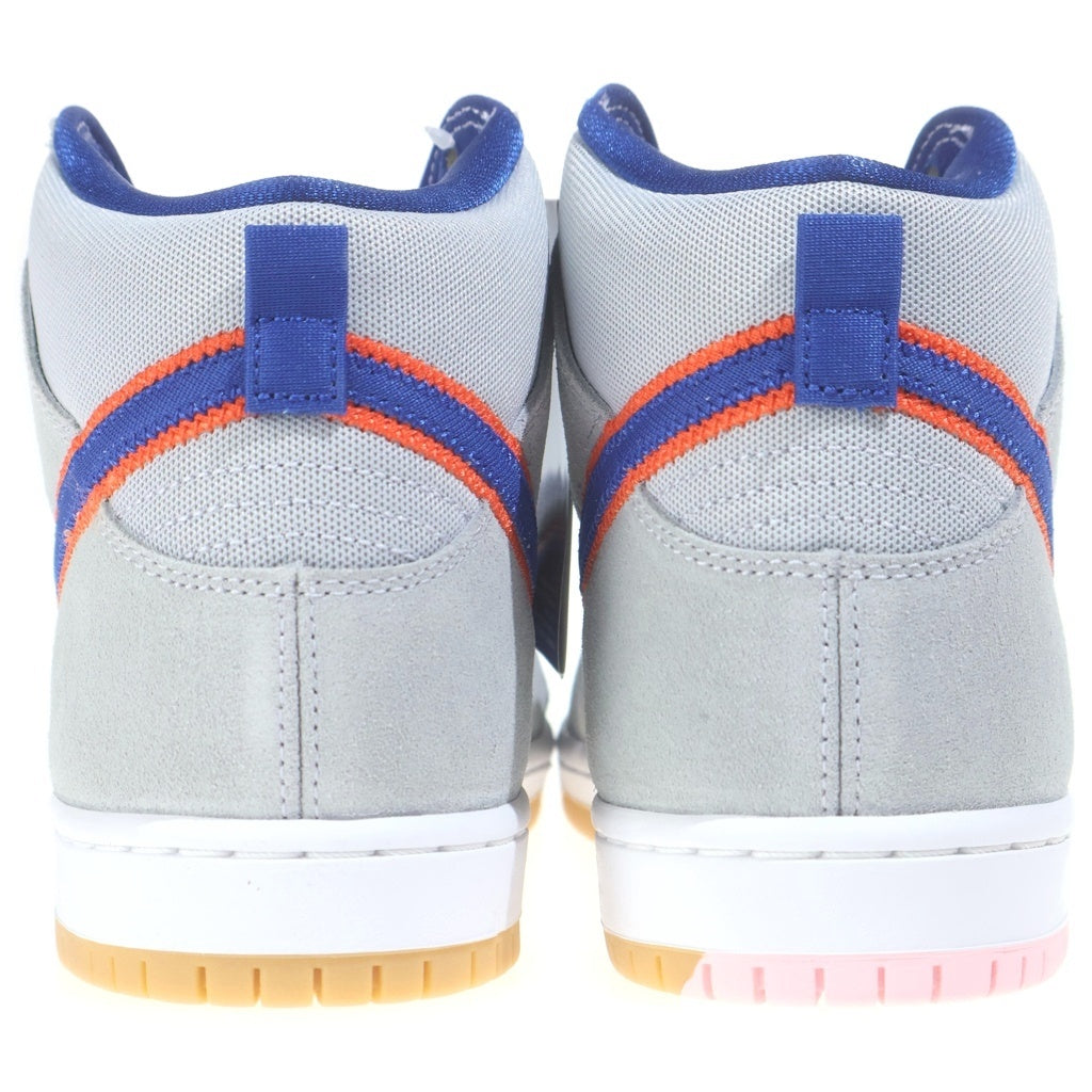 NIKE SB(ナイキエスビー) DUNK HIGH RUSH BLUE AND TEAM ORANGE NEW YORK METS DH7150-001 ニューヨークメッツ ハイカットスニーカー グレー US8.5/26.5cm