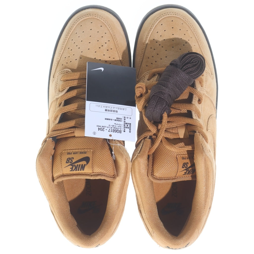 NIKE SB(ナイキエスビー) DUNK LOW PRO WHEAT MOCHA BQ6817-204 ダンク プロ ウィート モカ ローカットスニーカー ブラウン US8.5/26.5cm