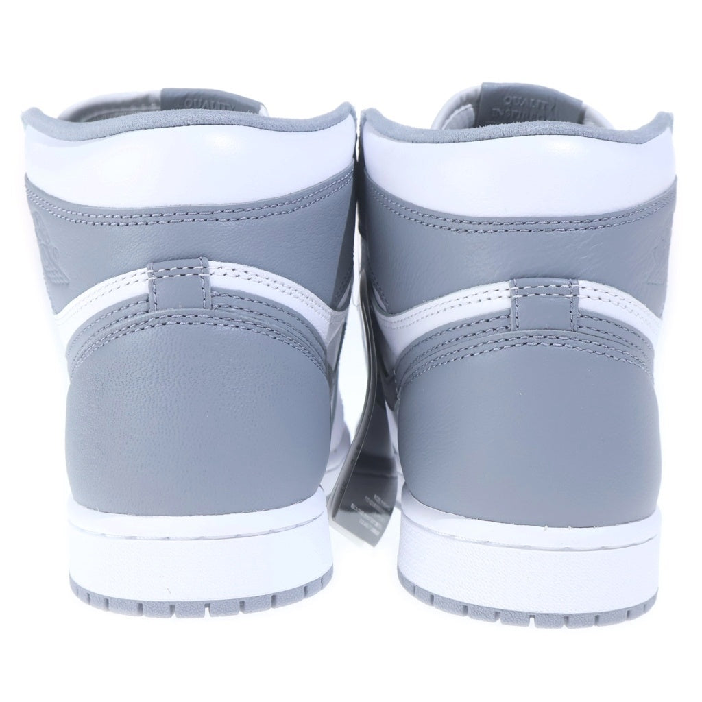 NIKE(ナイキ) AIR JORDAN1 RETRO HIGH OG STEALTH エアジョーダン 1 ステルス ハイカットスニーカー グレー/ホワイト US8.5/26.5cm 555088-037