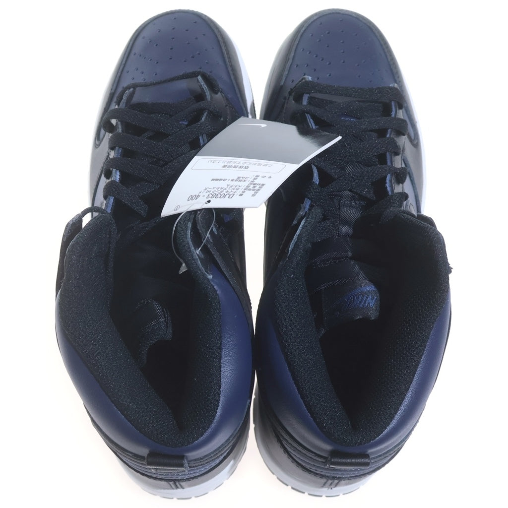 NIKE(ナイキ) ×FRAGMENT DESIGN DUNK HIGH TOKYO DJ0383-400 フラグメントデザイン ダンク 東京 ハイカットスニーカー ブラック/ネイビー US8.5/26.5cm