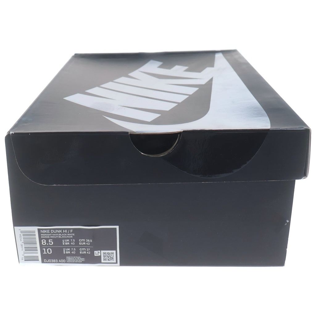 NIKE(ナイキ) ×FRAGMENT DESIGN DUNK HIGH TOKYO DJ0383-400 フラグメントデザイン ダンク 東京 ハイカットスニーカー ブラック/ネイビー US8.5/26.5cm